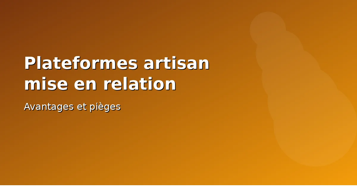 Artisan consultant une plateforme de mise en relation sur son téléphone sur un chantier