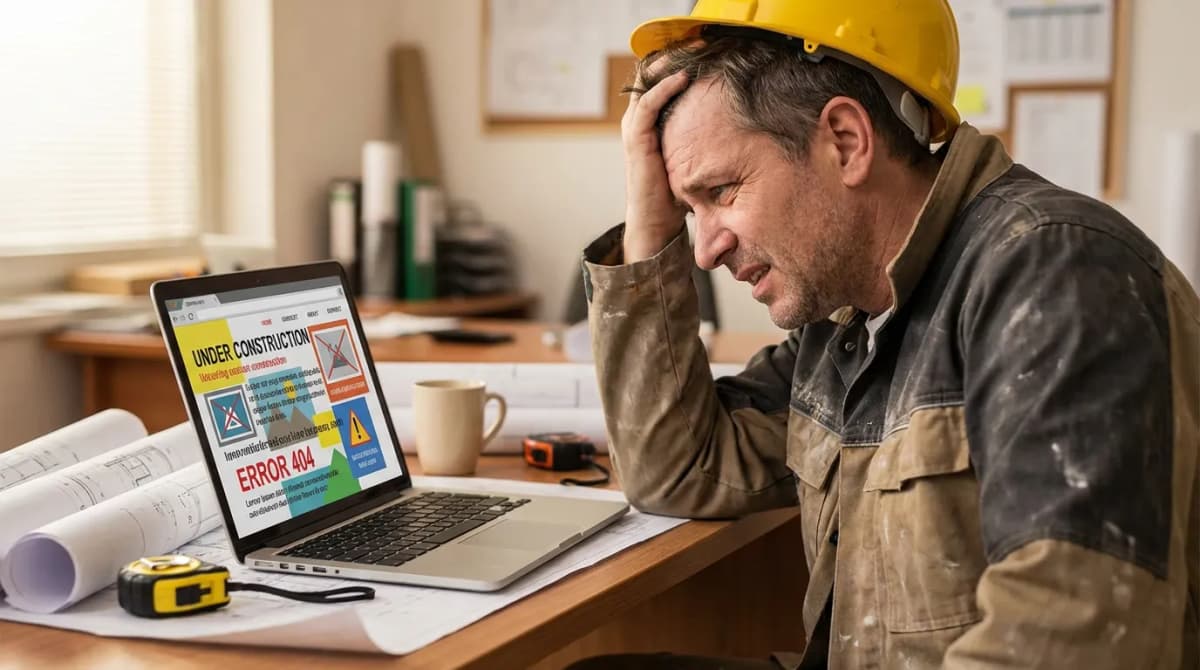 Artisan consultant son site web sur mobile avec devis et appel manqué