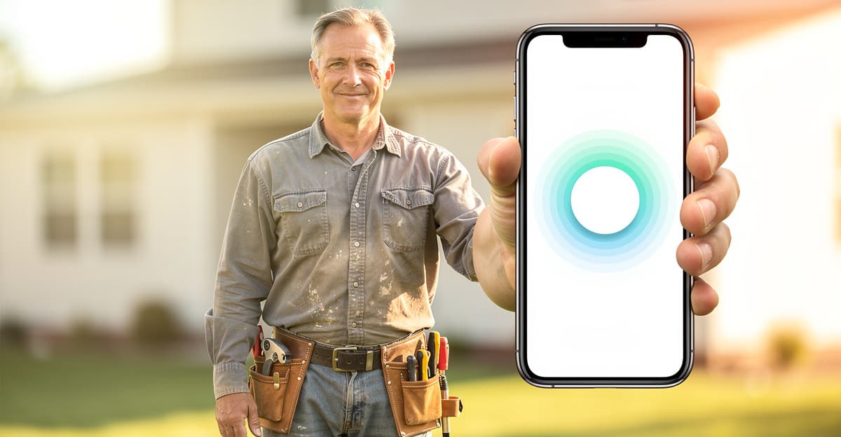 Artisan consultant son assistant vocal sans installation sur smartphone entre deux chantiers
